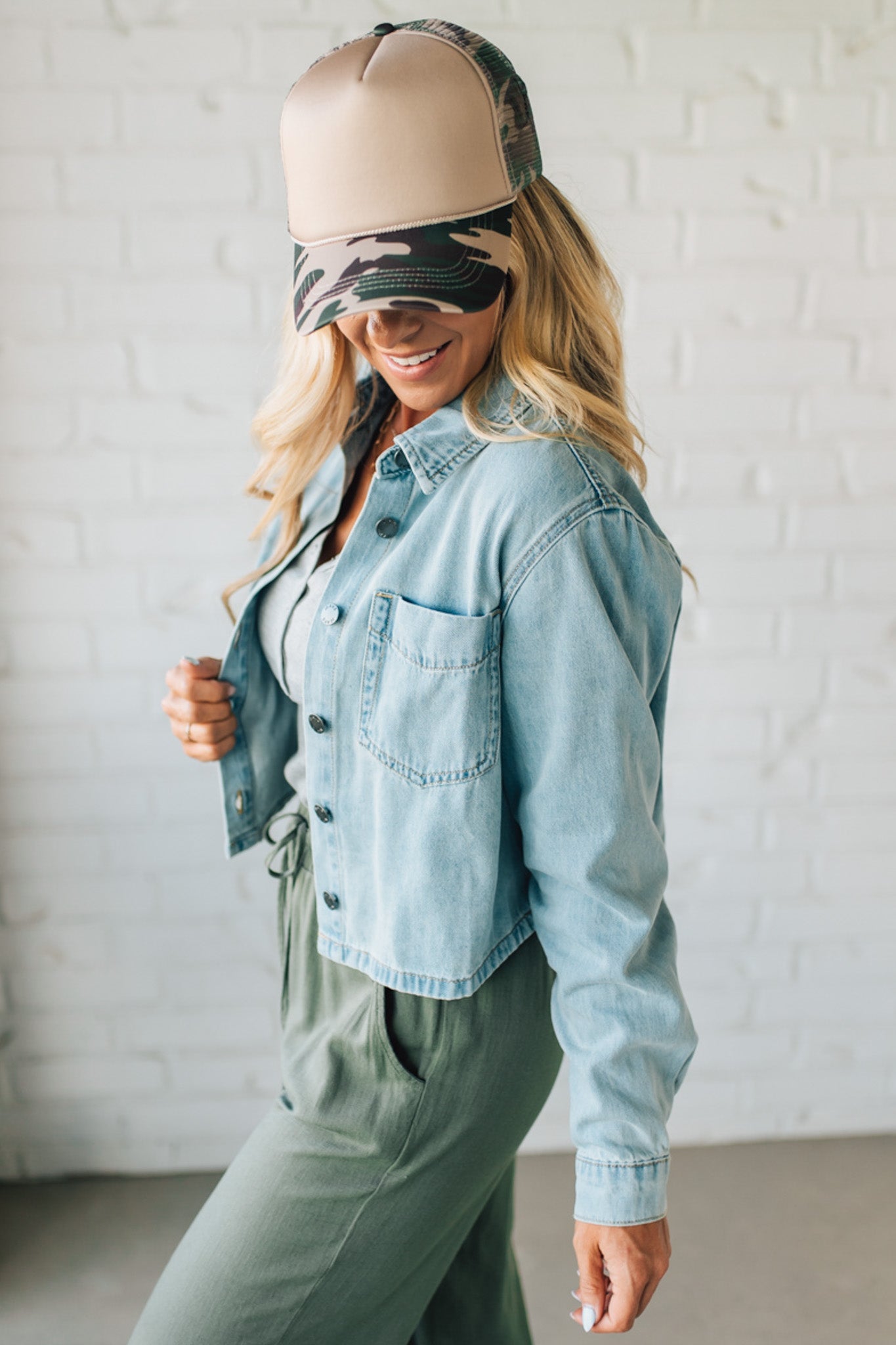 Rita Boxy Fit Denim Shacket