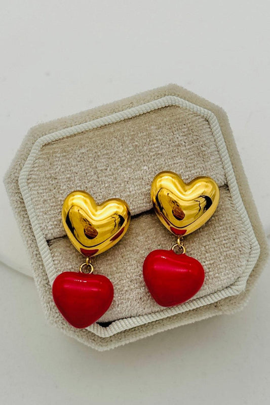 Red Hot Drop Earrings