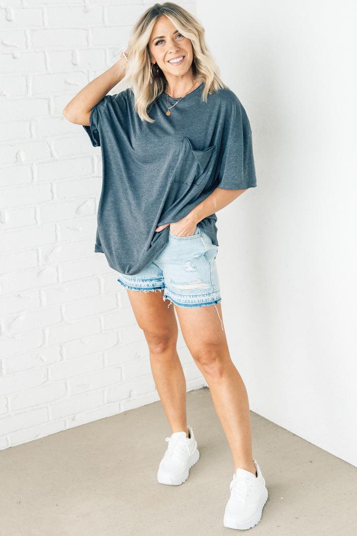 Raw Edge Boxy Tee