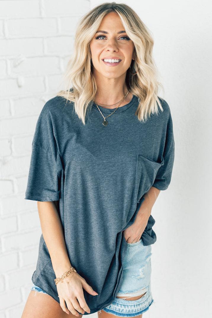 Raw Edge Boxy Tee