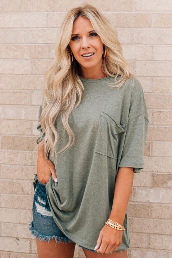 Raw Edge Boxy Tee