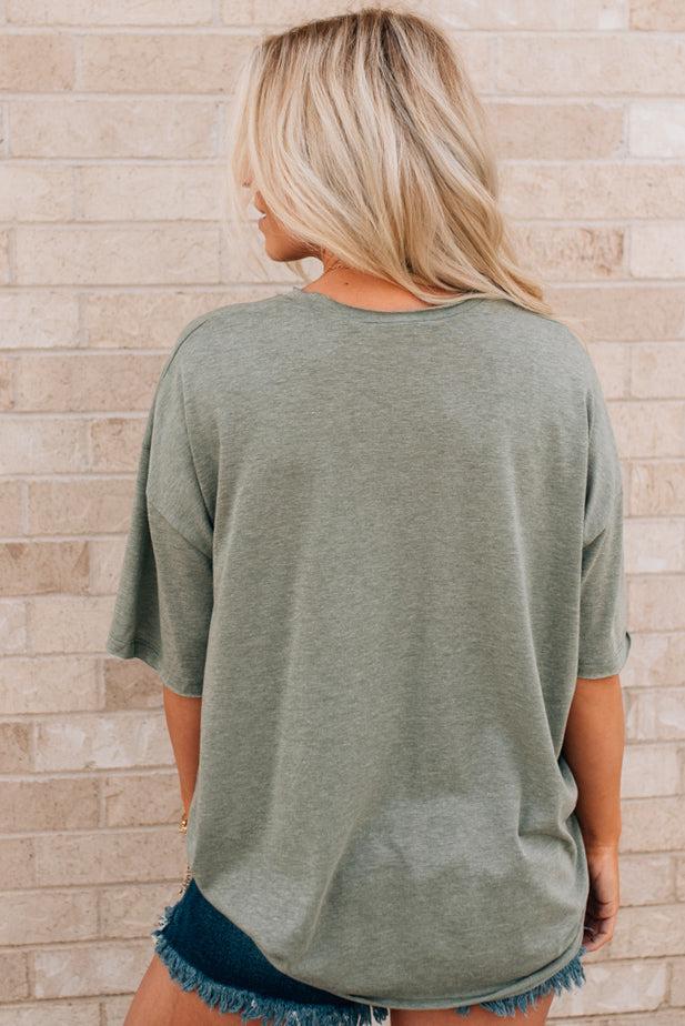 Raw Edge Boxy Tee