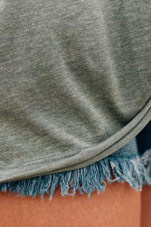 Raw Edge Boxy Tee