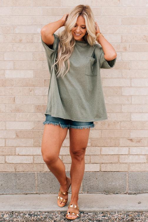 Raw Edge Boxy Tee
