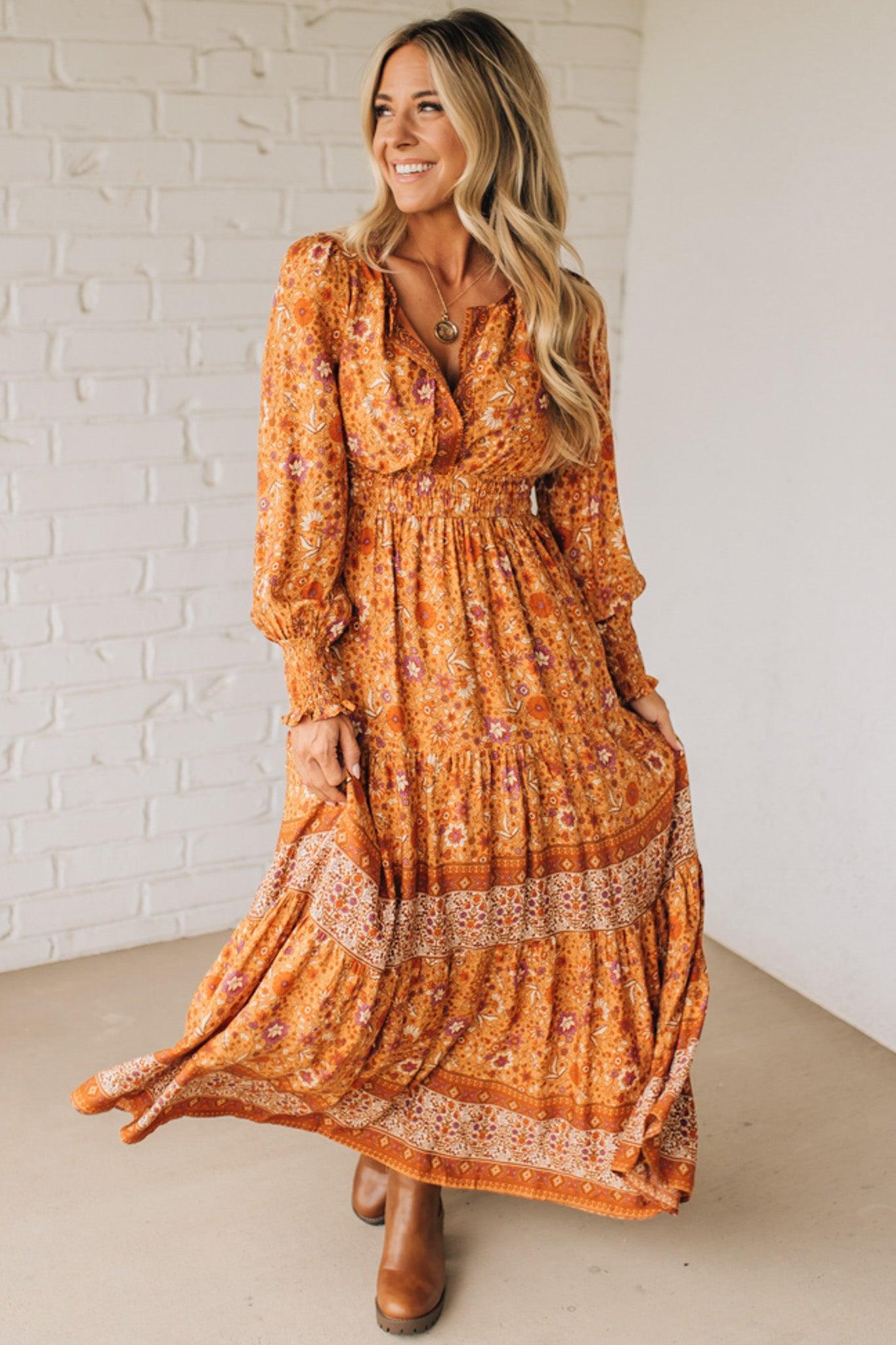 Raychel Printed Maxi Dress