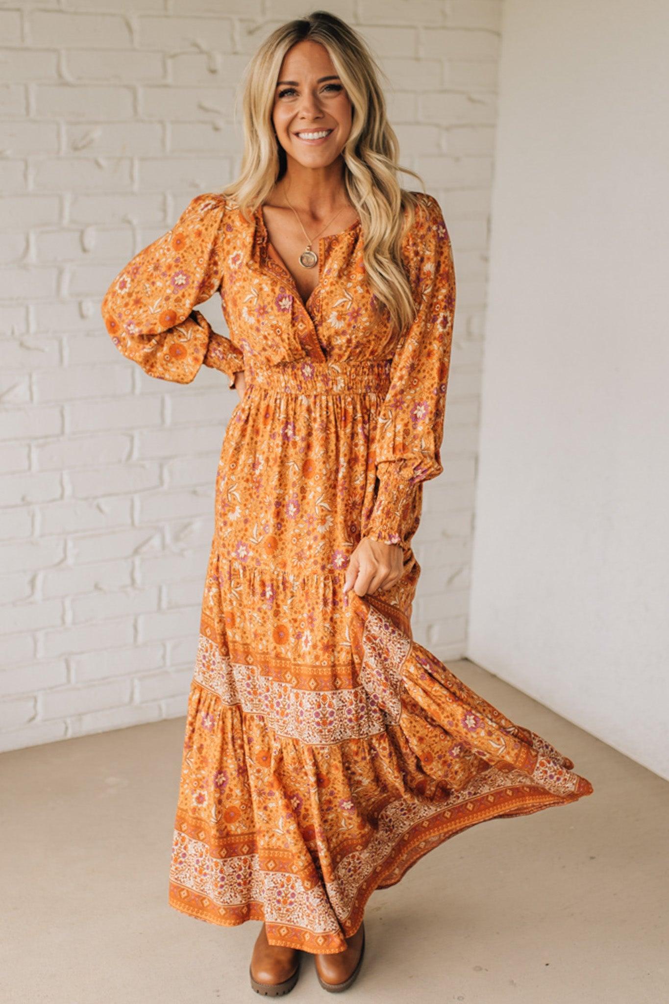 Raychel Printed Maxi Dress