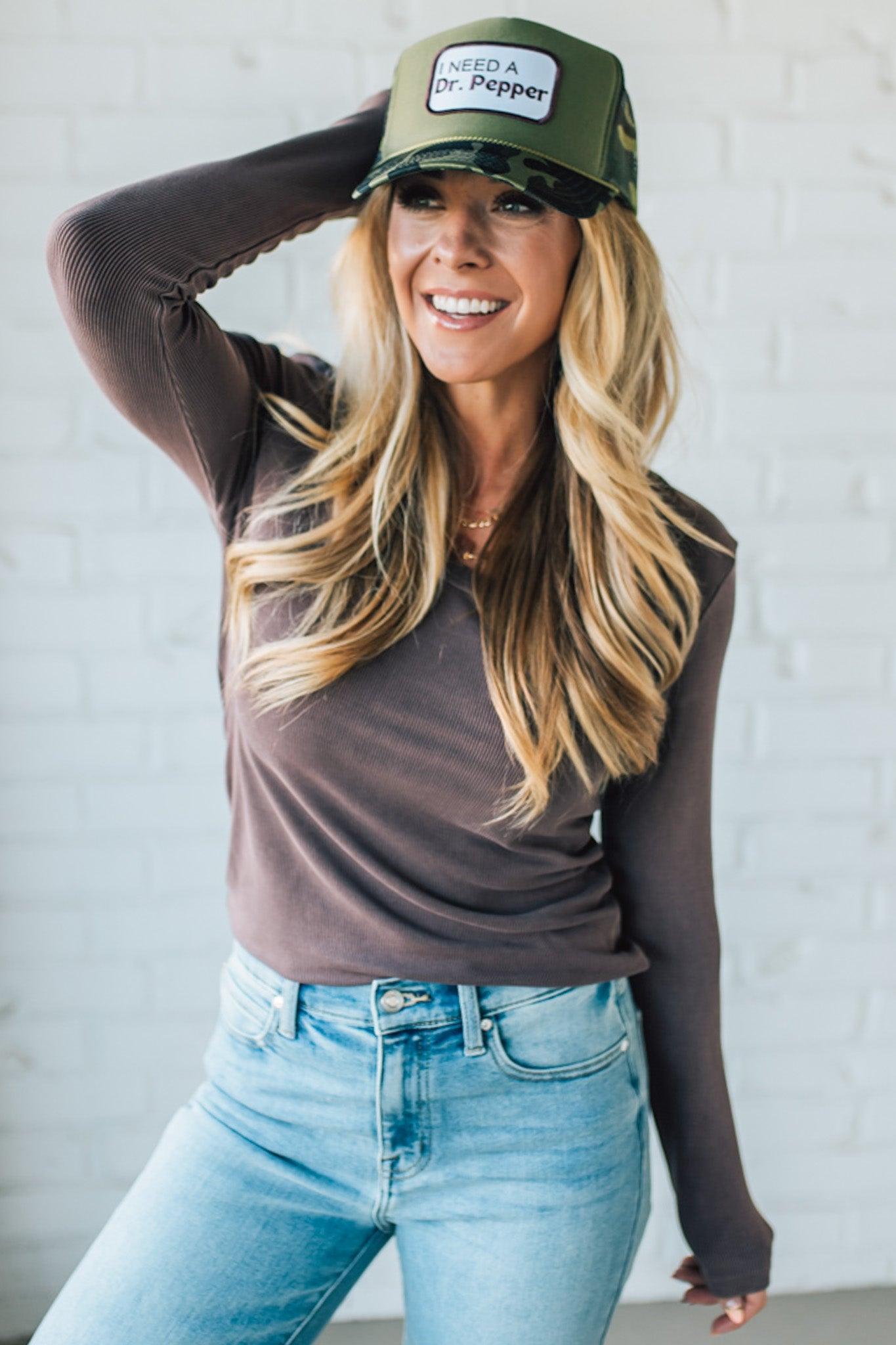 Reena Ribbed Round Neck Top