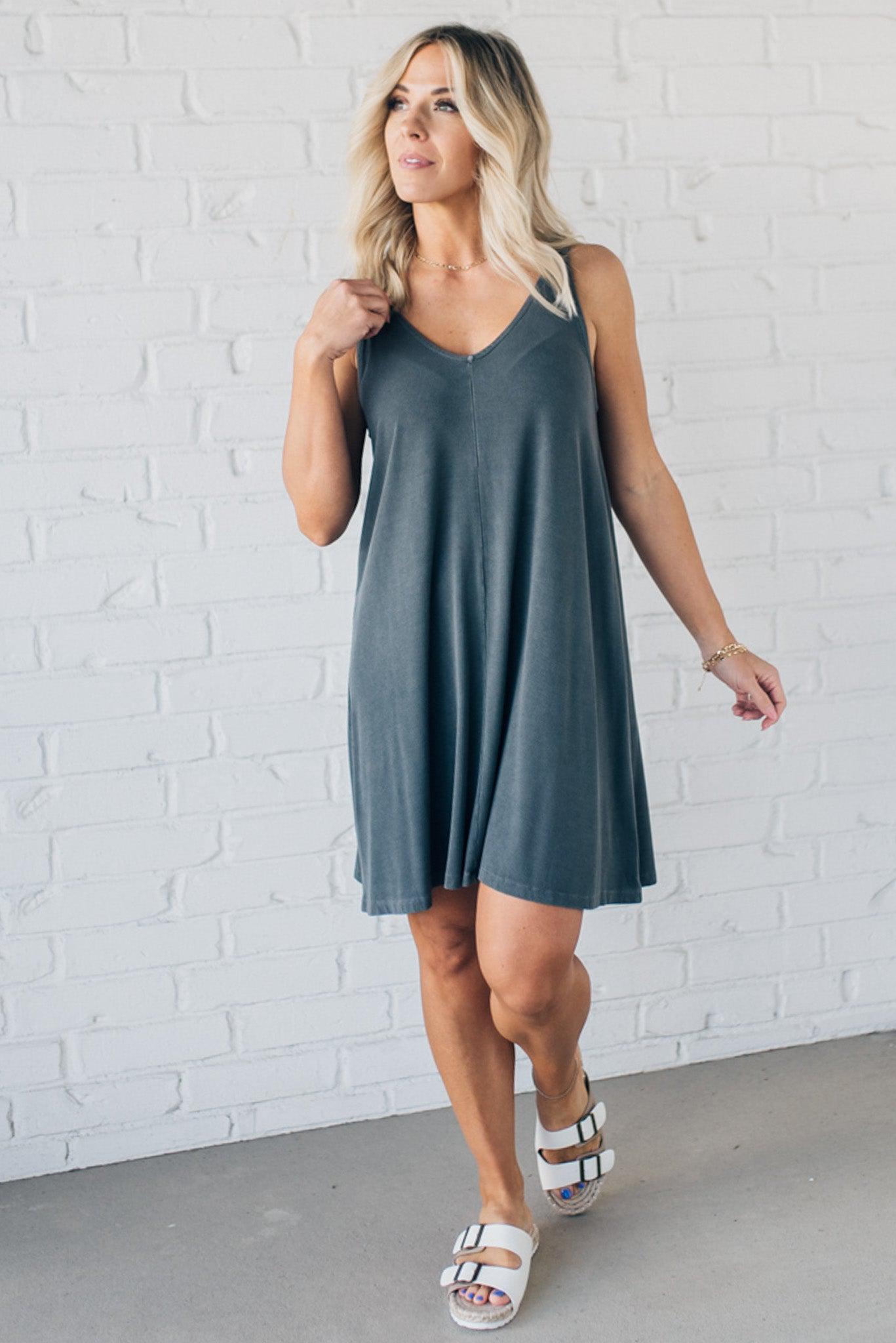 Ribbed Shift Dress