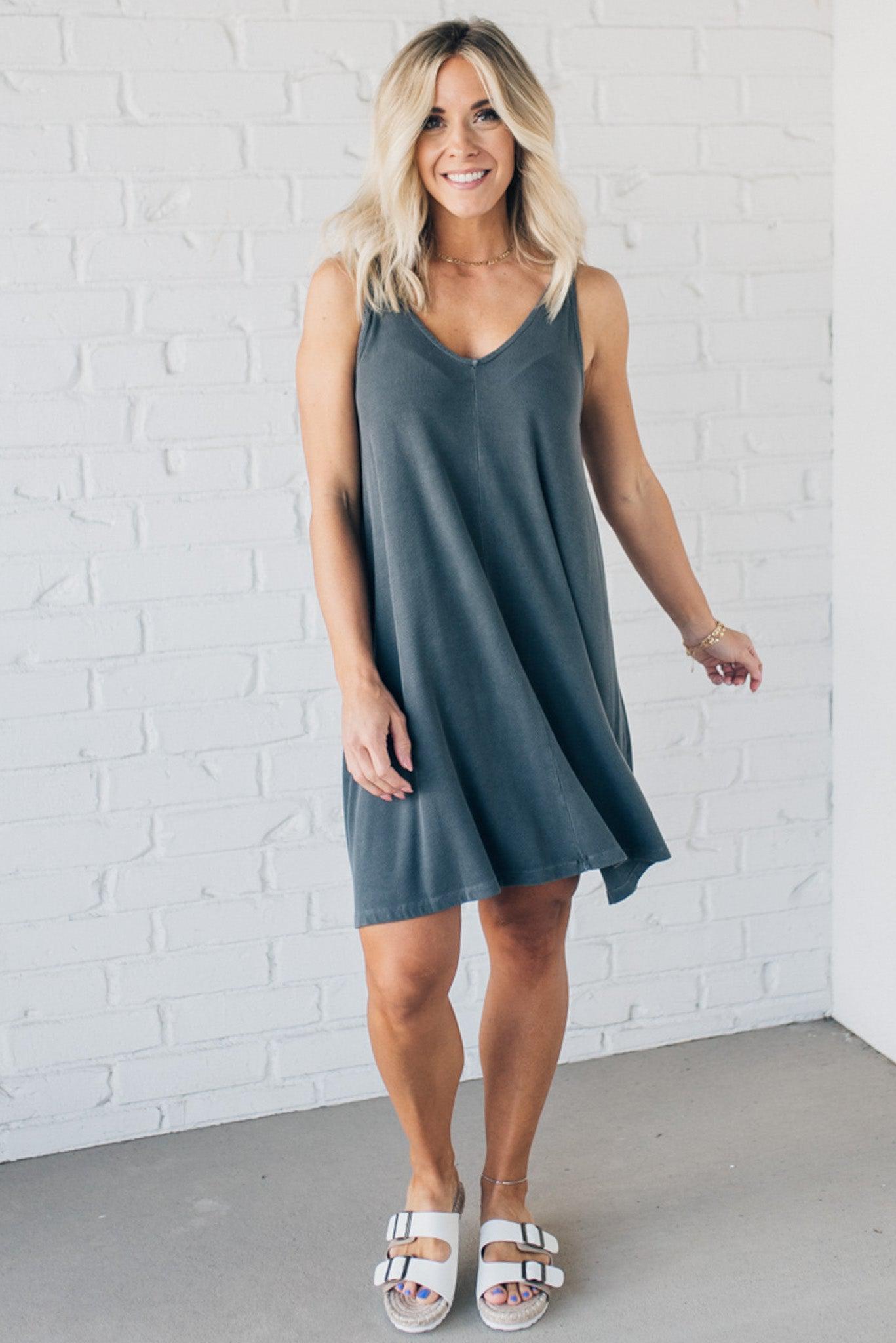 Ribbed Shift Dress