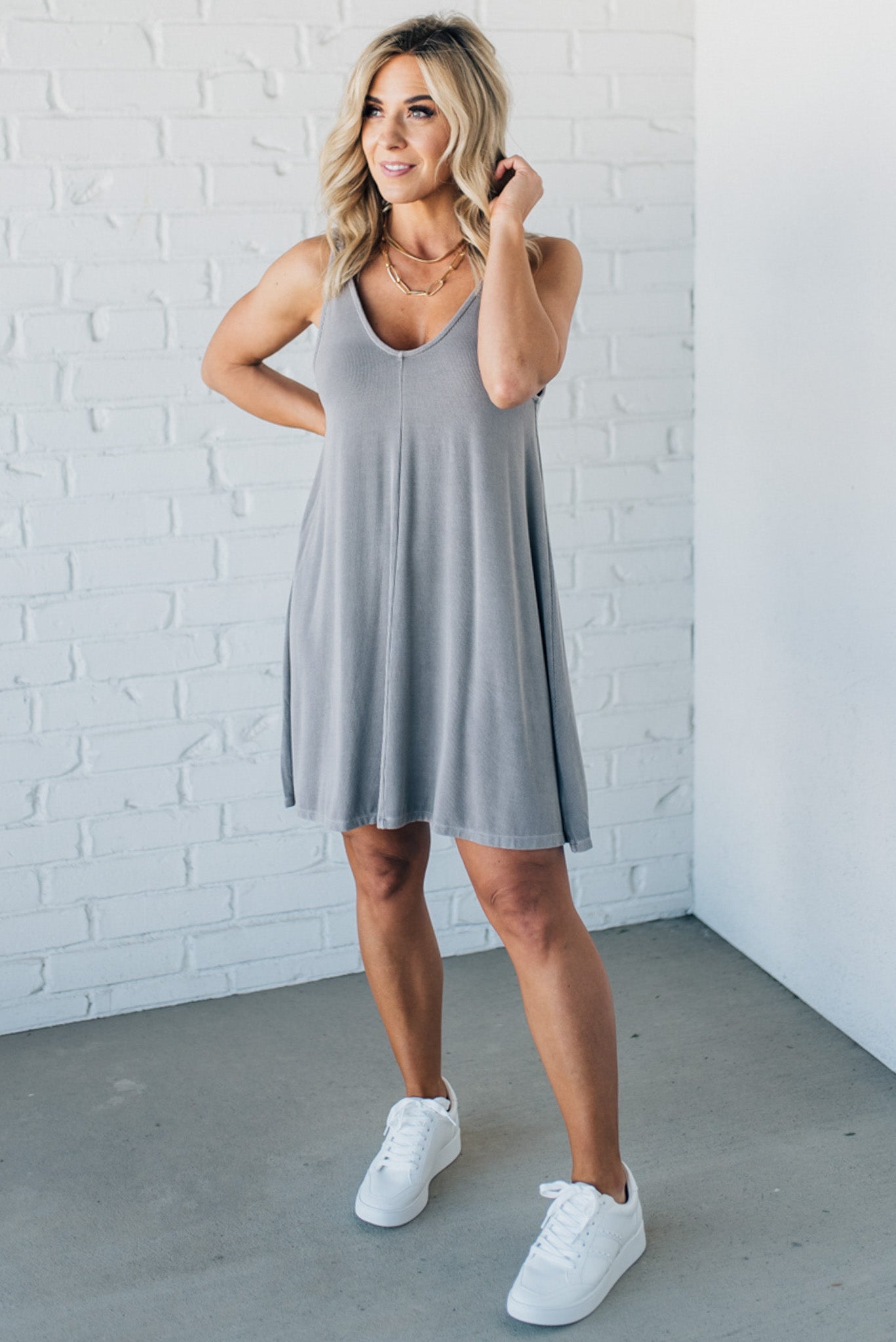Ribbed Shift Dress