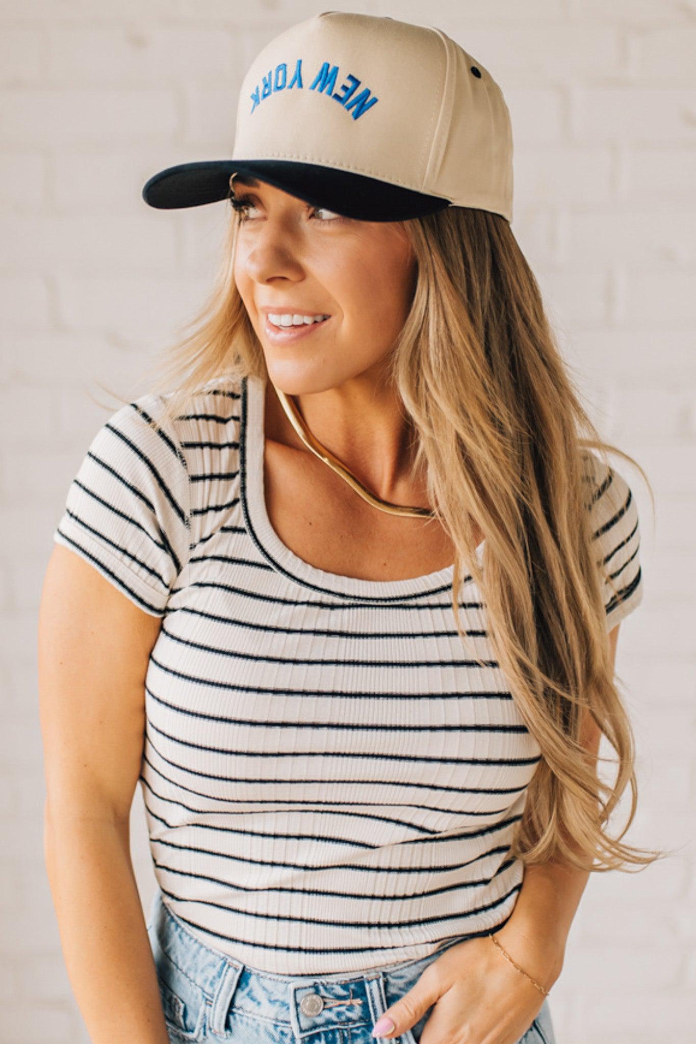 Ribbed Stripe Baby Tee