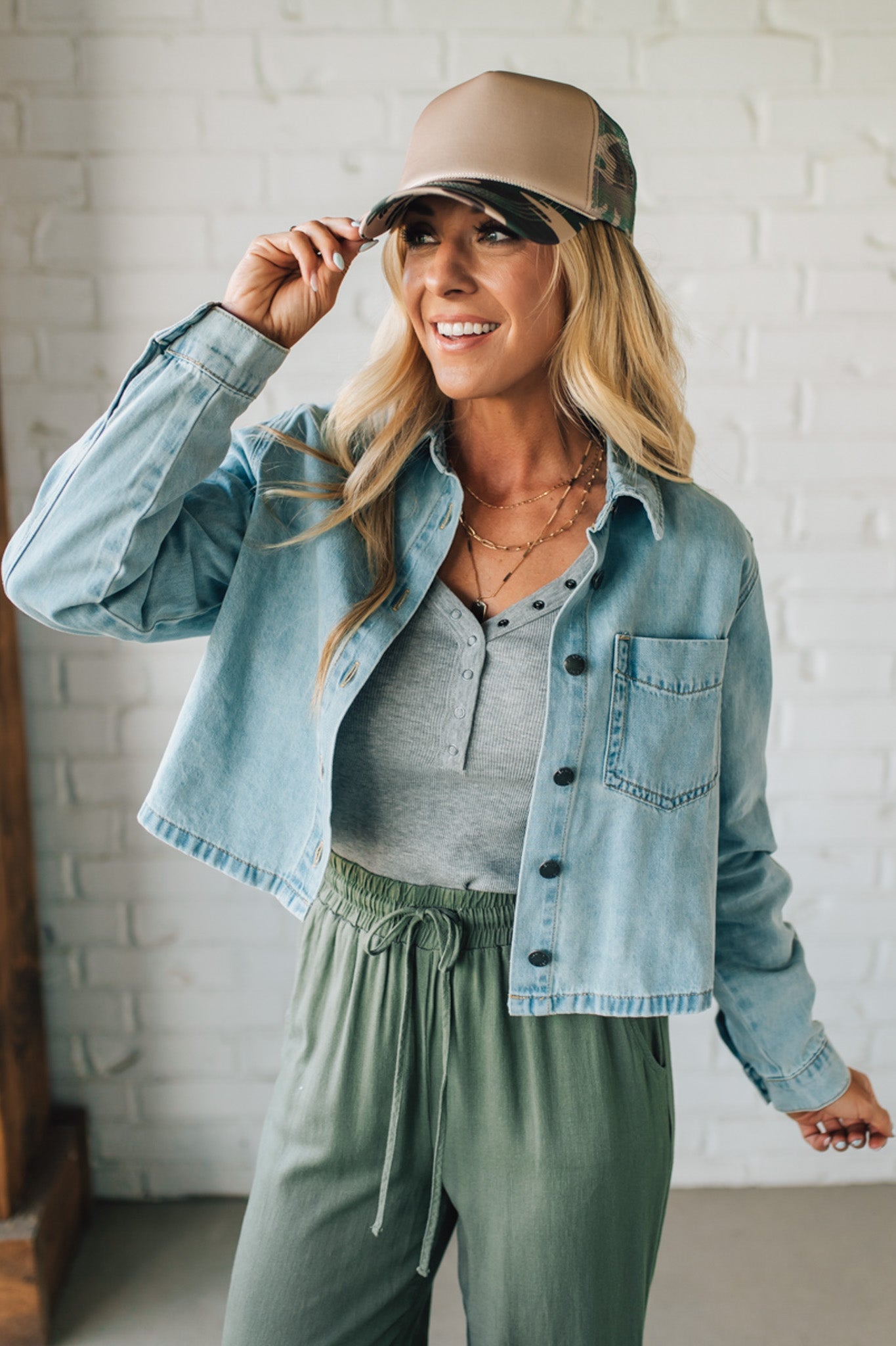 Rita Boxy Fit Denim Shacket