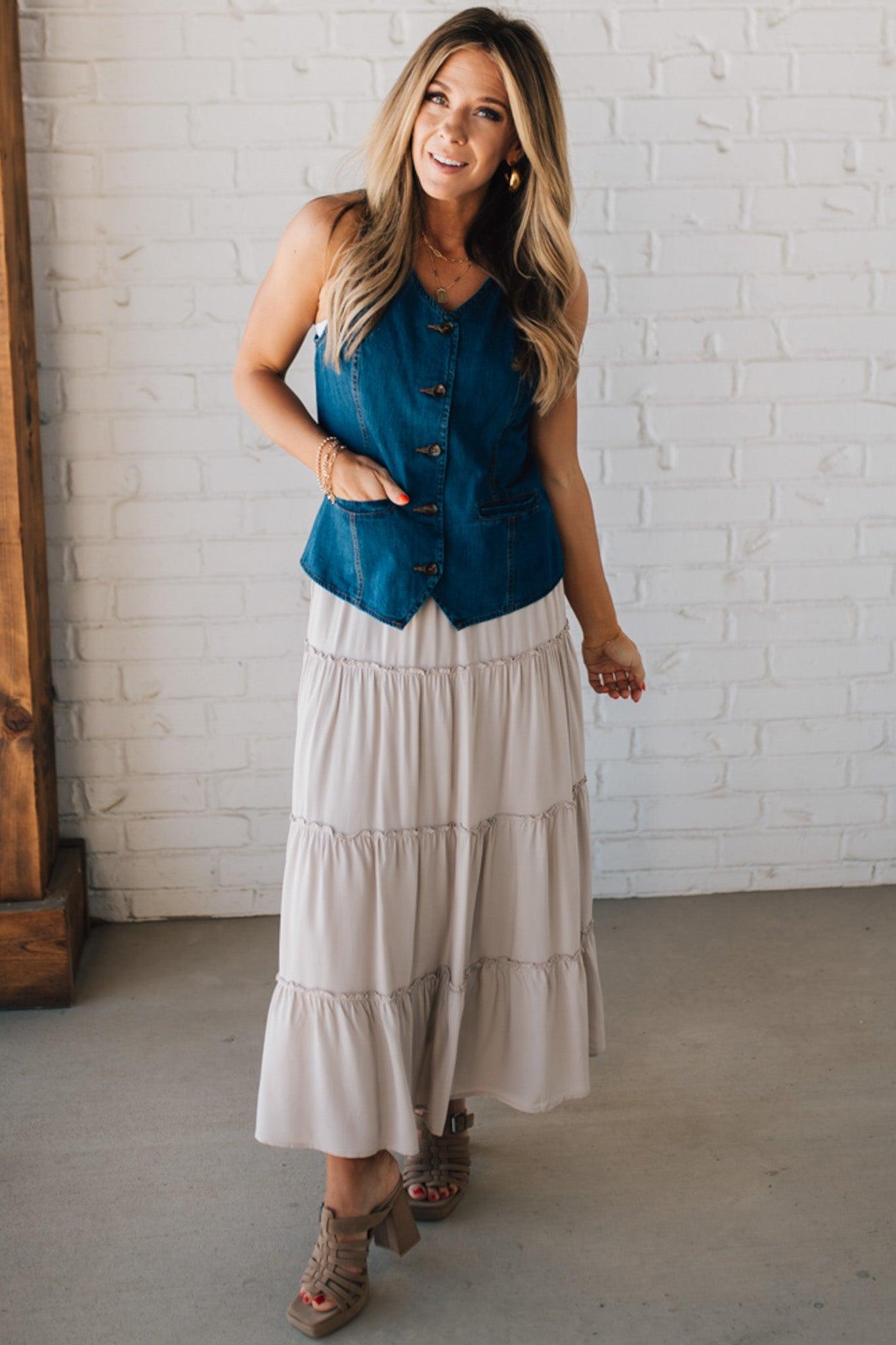 Roped In Denim Vest