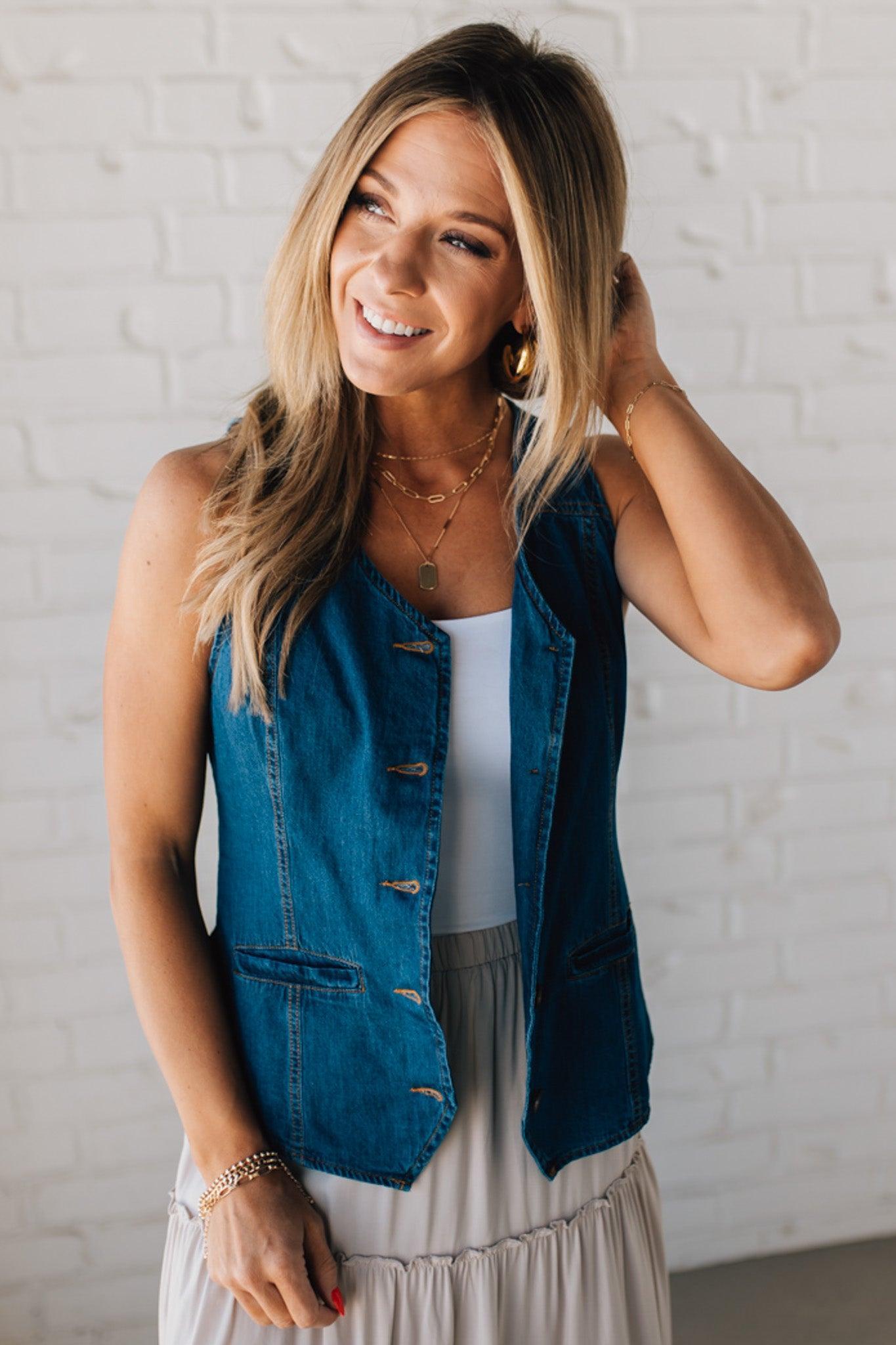 Roped In Denim Vest