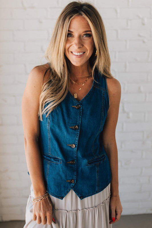 Roped In Denim Vest