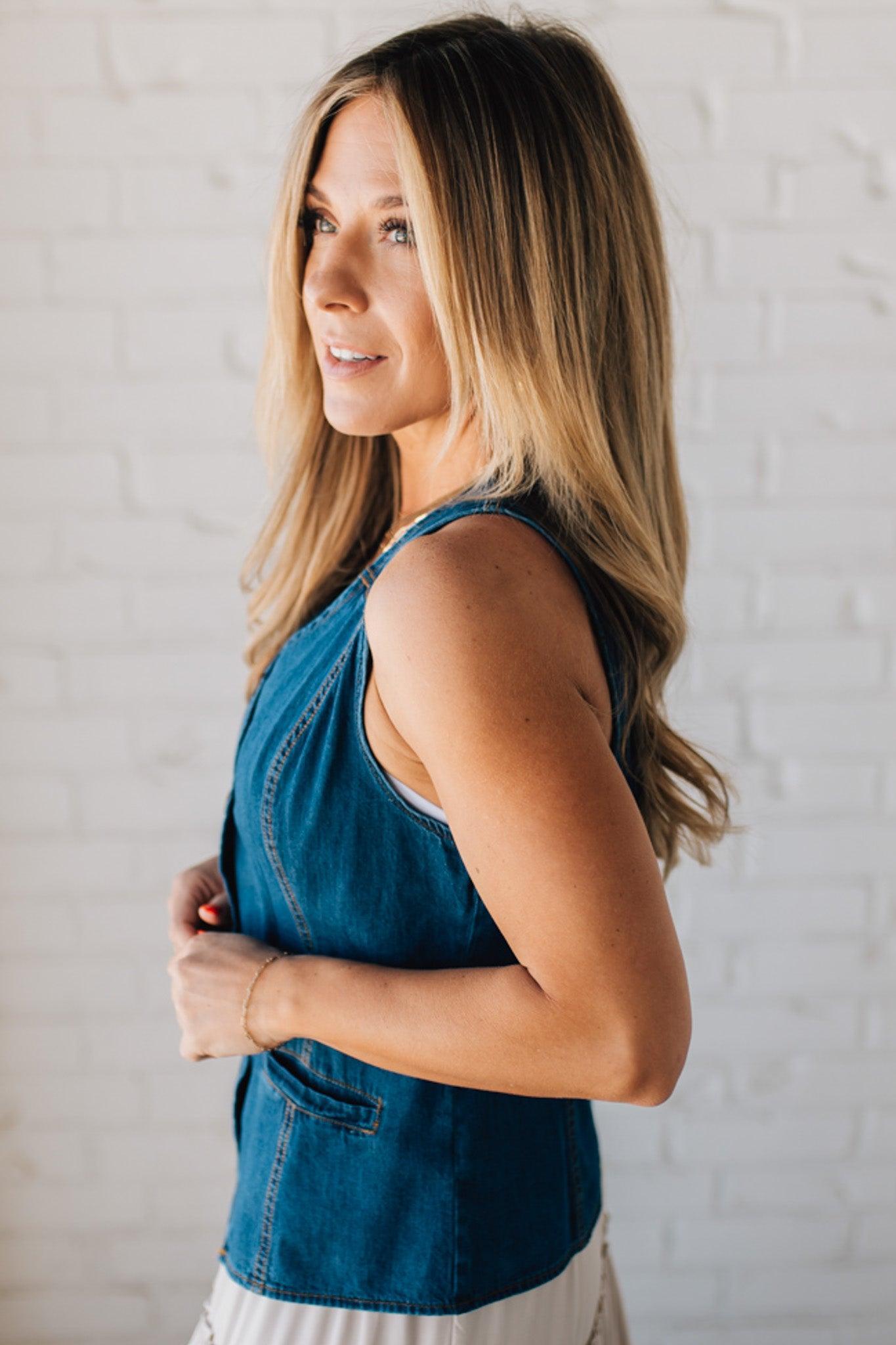 Roped In Denim Vest