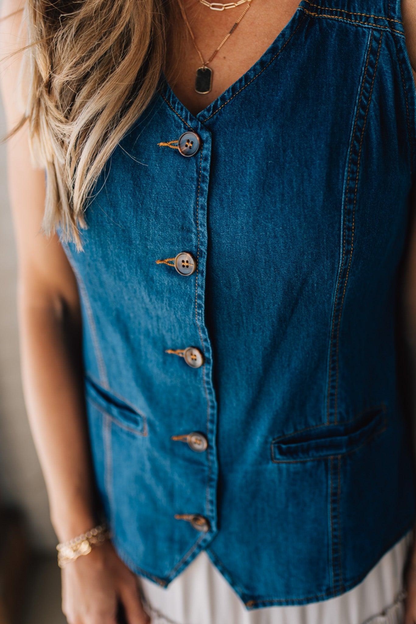 Roped In Denim Vest
