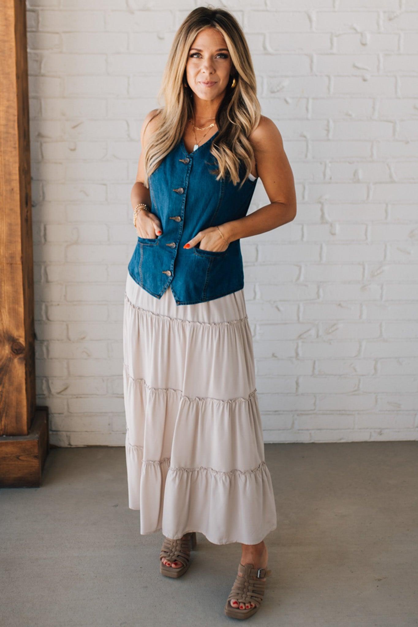 Roped In Denim Vest