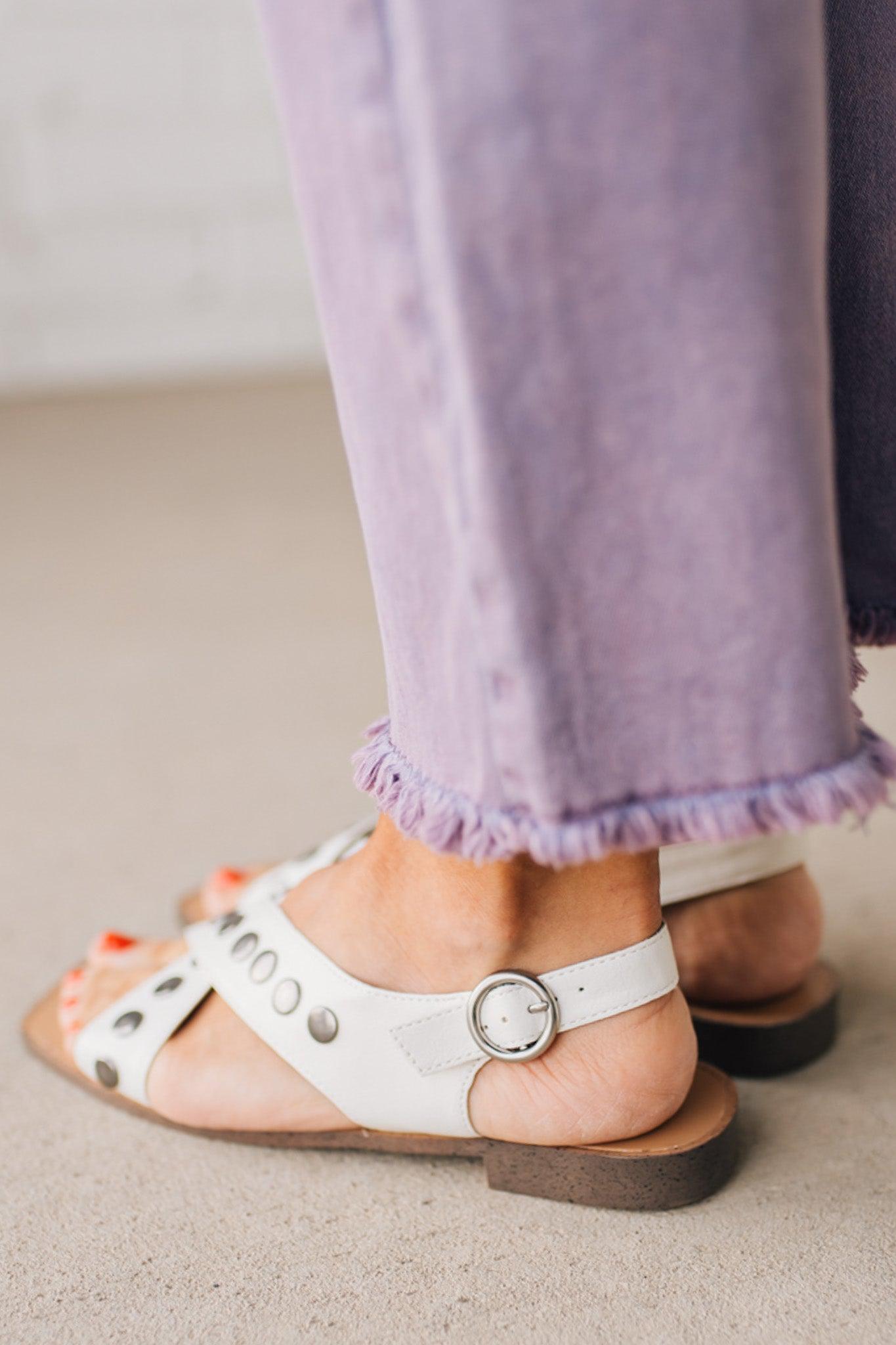 Sailey Studded Criss Cross Sandals