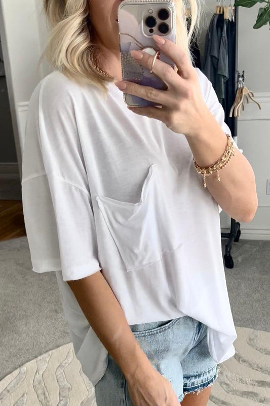 Raw Edge Boxy Tee
